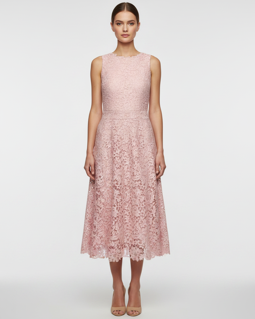 Lace midi dress