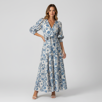 Maxi dress giulia blue