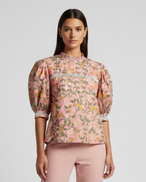 Blusa flores amarillas