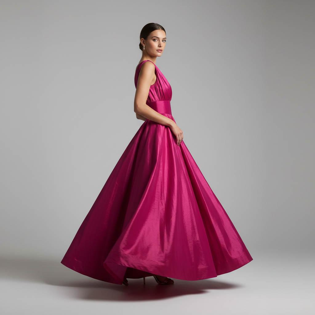 maxi dress fucsia