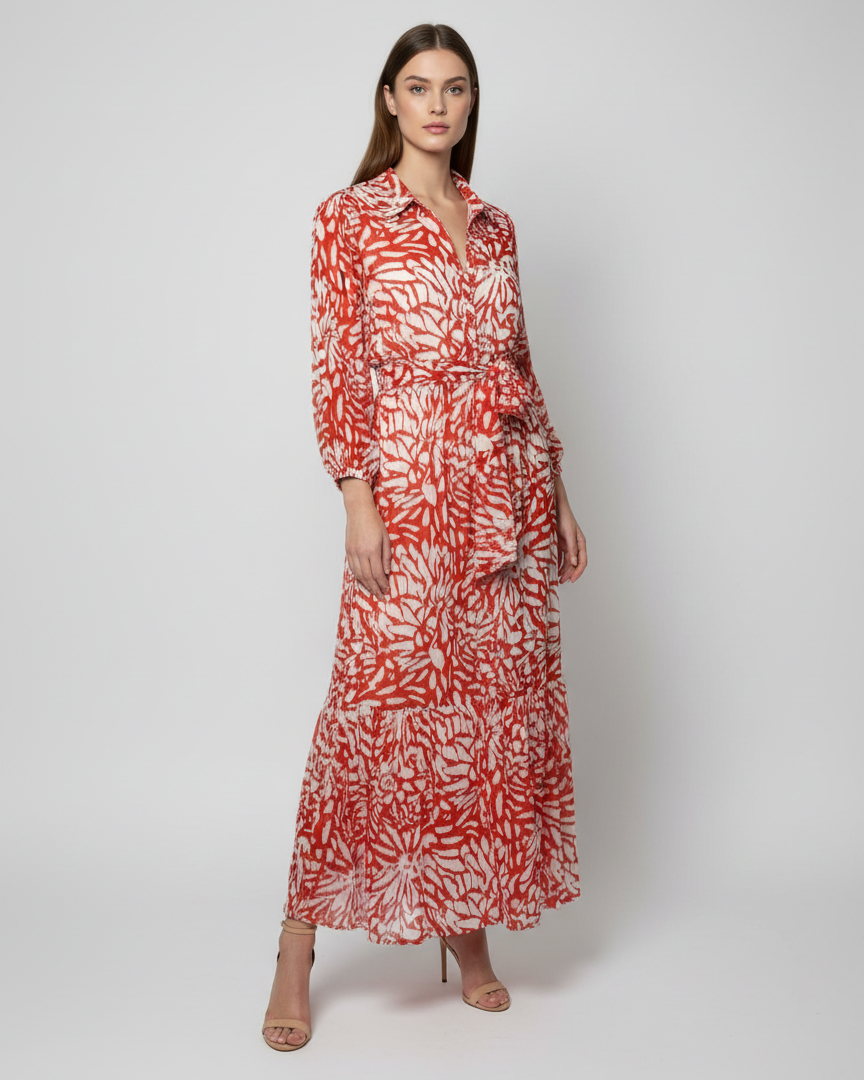 Chiffon maxi dress