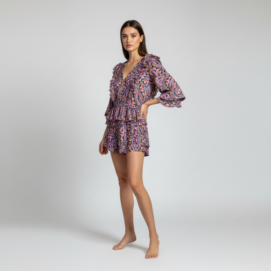 set blusa y short monarca