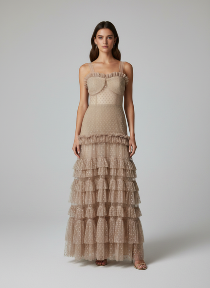Maxi dress maya beige