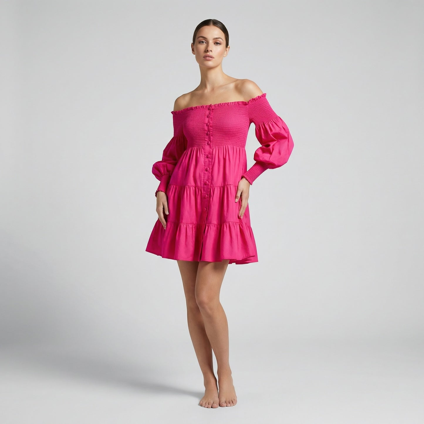 Marianne mini dress fucsia