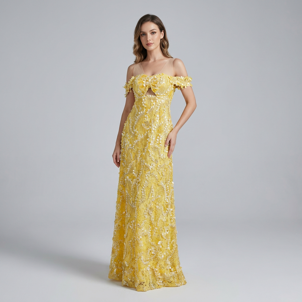 Maxi yellow dress