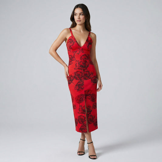 Maxi dress rojo