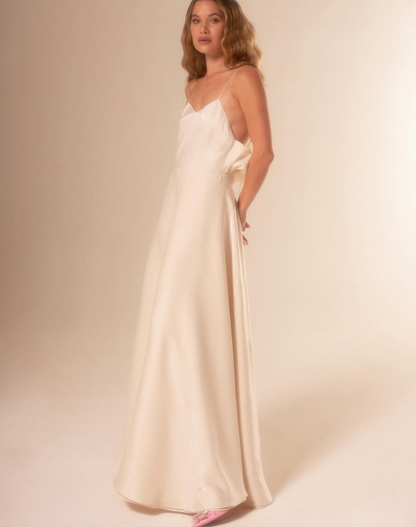 Vestido Maxi plata