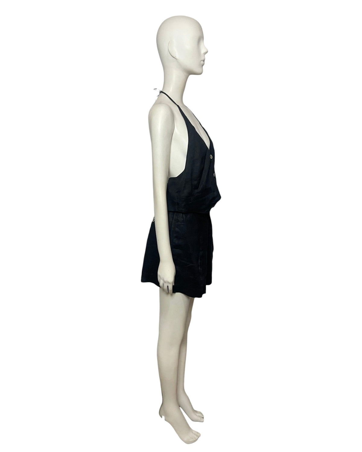 Set short y vest black