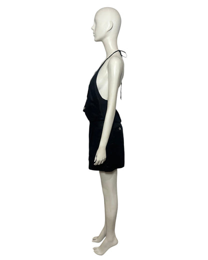 Set short y vest black