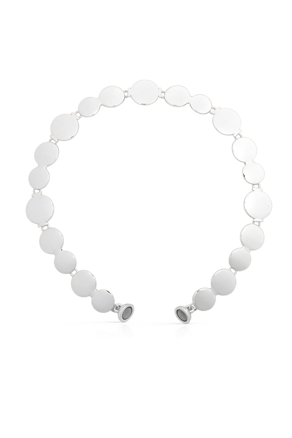 Tasset necklace silver