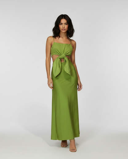 Vestido flor verde