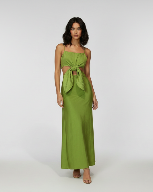 Vestido flor verde