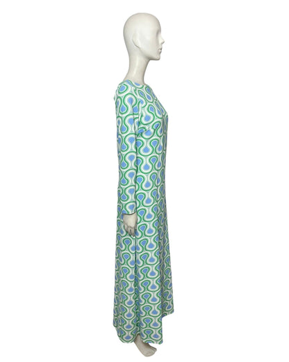 Vestido manga larga vetas
