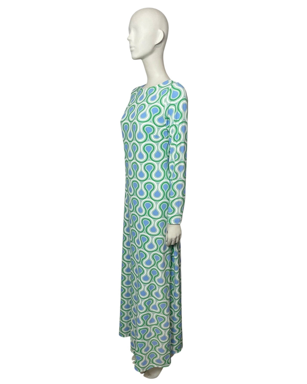 Vestido manga larga vetas