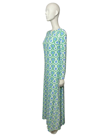 Vestido manga larga vetas