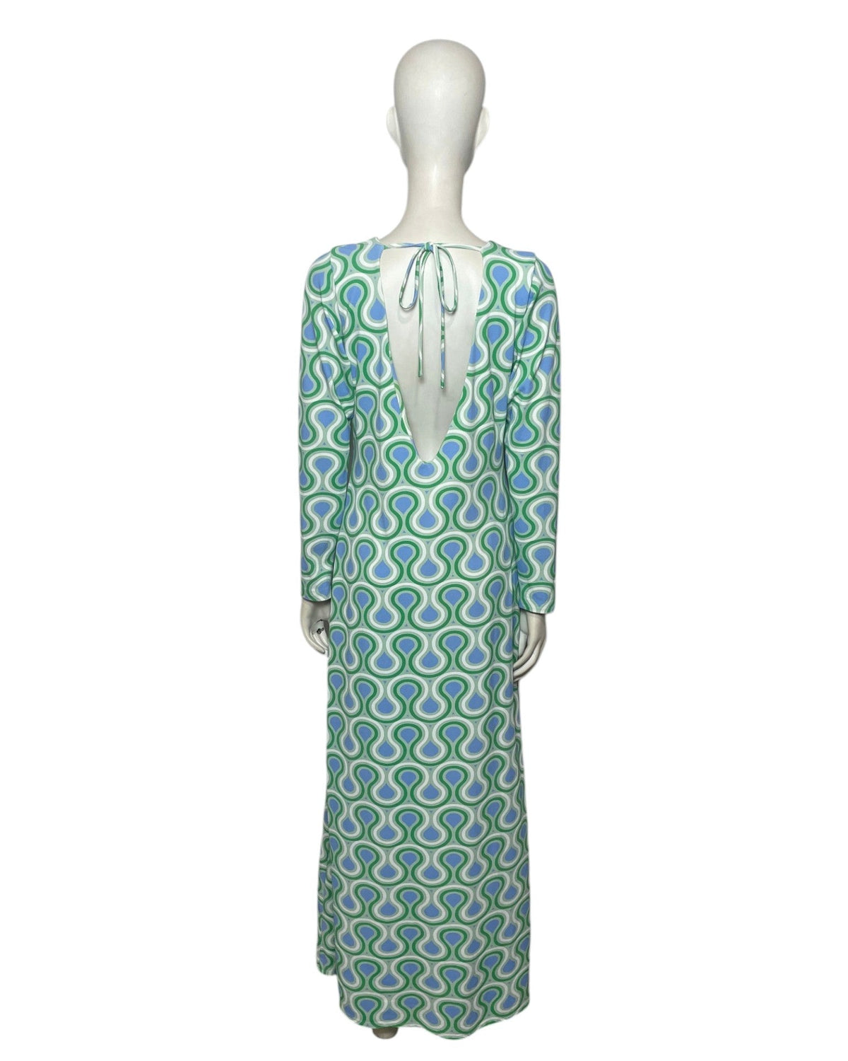 Vestido manga larga vetas