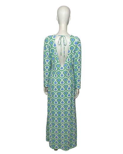 Vestido manga larga vetas