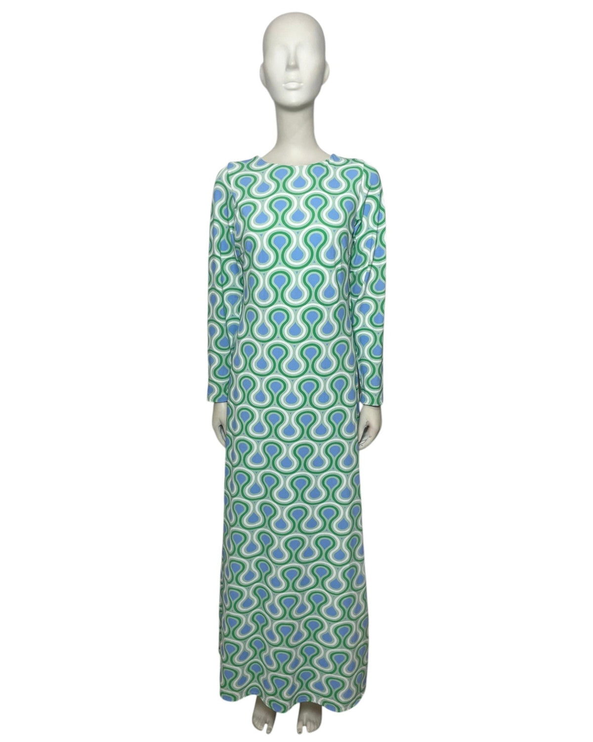 Vestido manga larga vetas