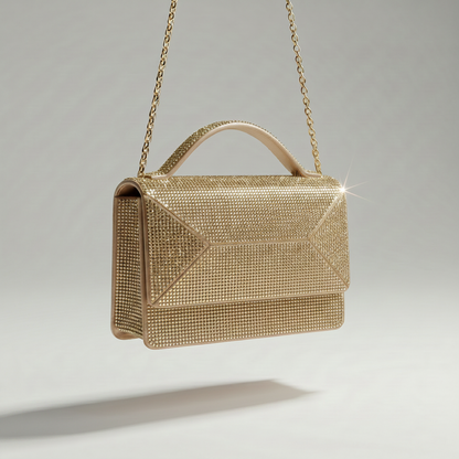 Mini bolso jazz cristal dorado