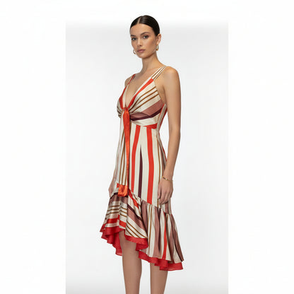 Arbore striped midi dress