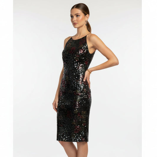 vestido lentejuelas negro