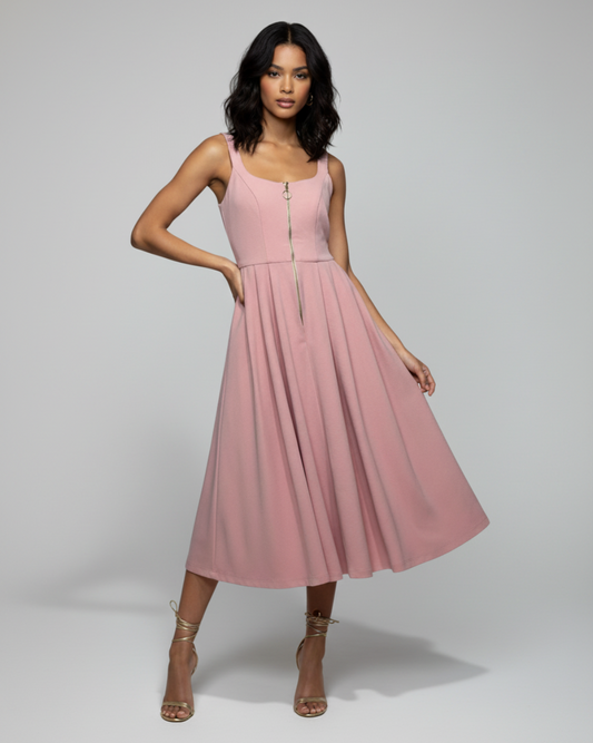Catalina midi dress pink