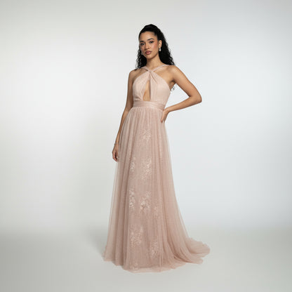 Vestido palo rosa princesa