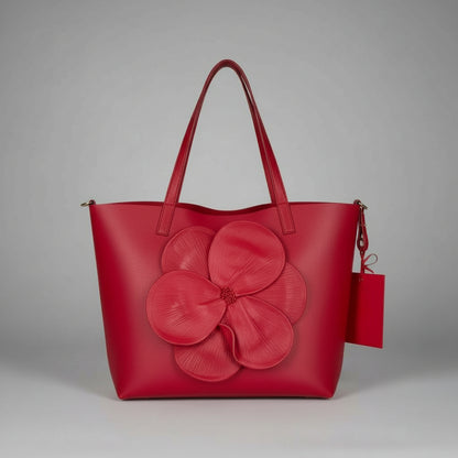 Bolso flor roja