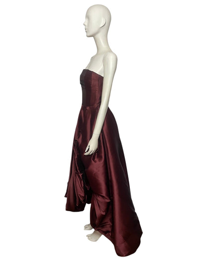 Vestido de fiesta vinotinto