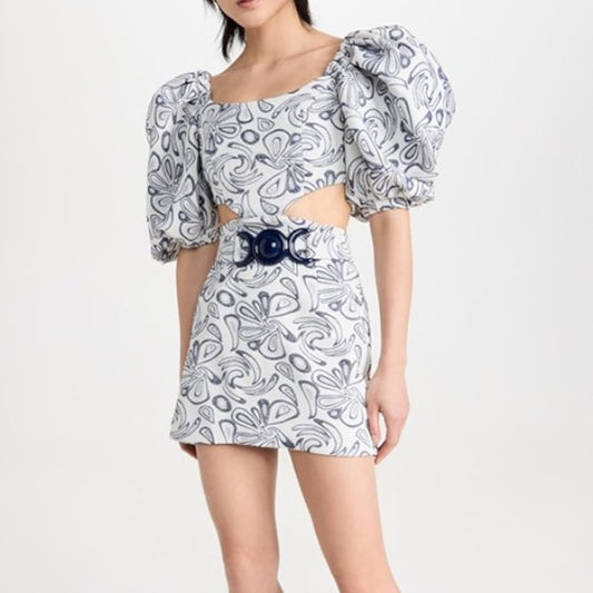 mini dress con cut out a los lados