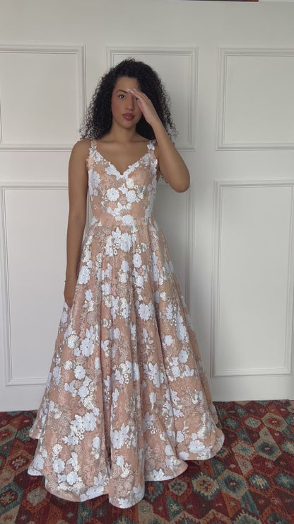 Vestido fiesta flores