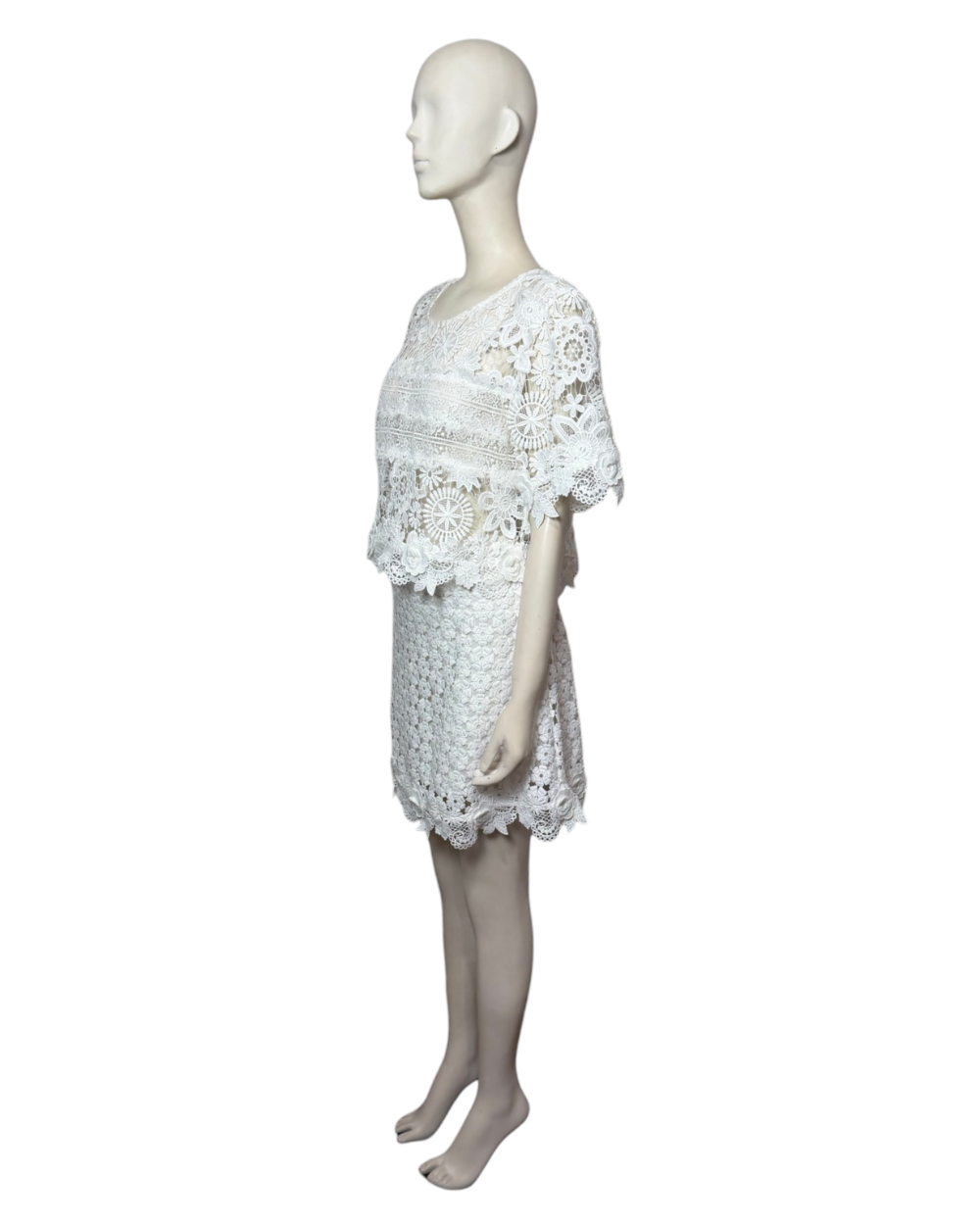 Set blanco top y falda