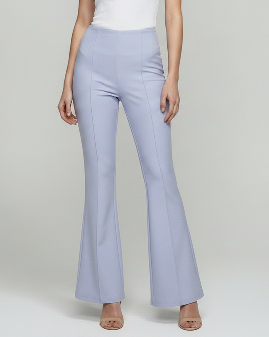 Pantalón lila bota amplia