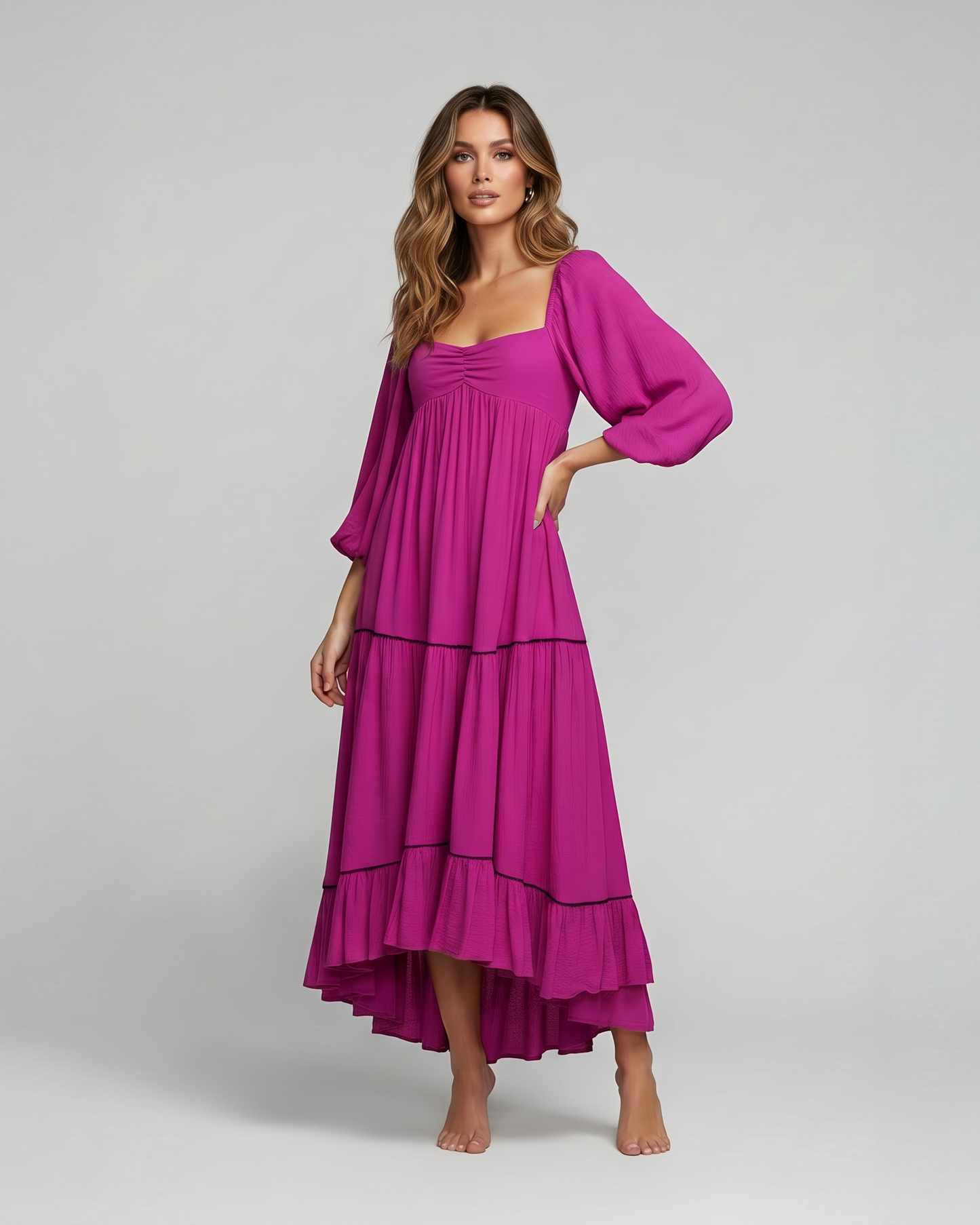 Valeria dress fucsia